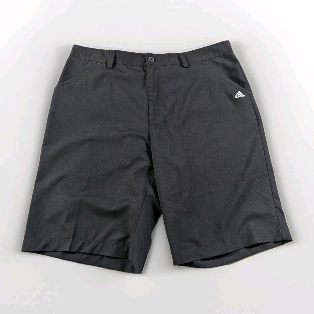 Adidas 365 Golf Shorts Mens 34 Black Stretch Performance Lightweight